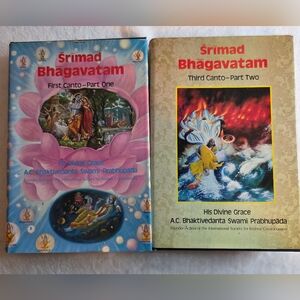 2 Books Srimad Bhagavatam Part One And Two